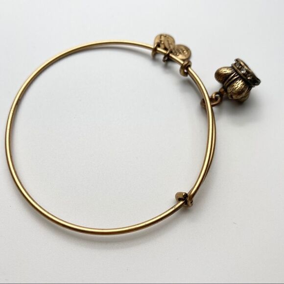 Alex and Ani Kings Crown Bangle Bracelet Goldtone - Picture 2 of 7